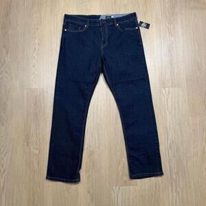Volcom Solver Stretch Denim‎ Men's Jeans 36x32 (actual 38x32) NEW NWT Dark Wash